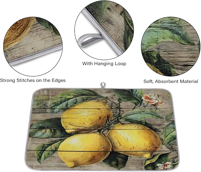 Vintage Country Wood Board Lemon