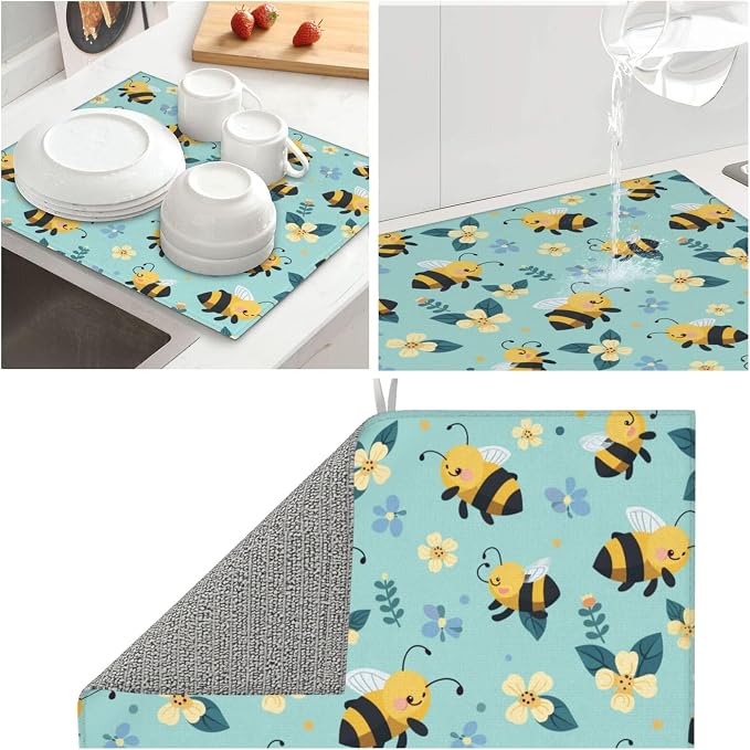 Cute Bee Colorful Floral