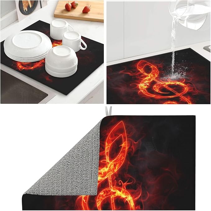Flaming Music Note