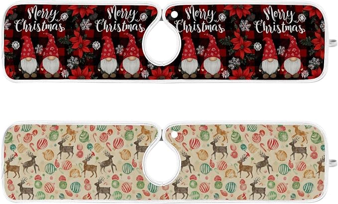 Checkered Christmas Gnomes Vintage Elk
