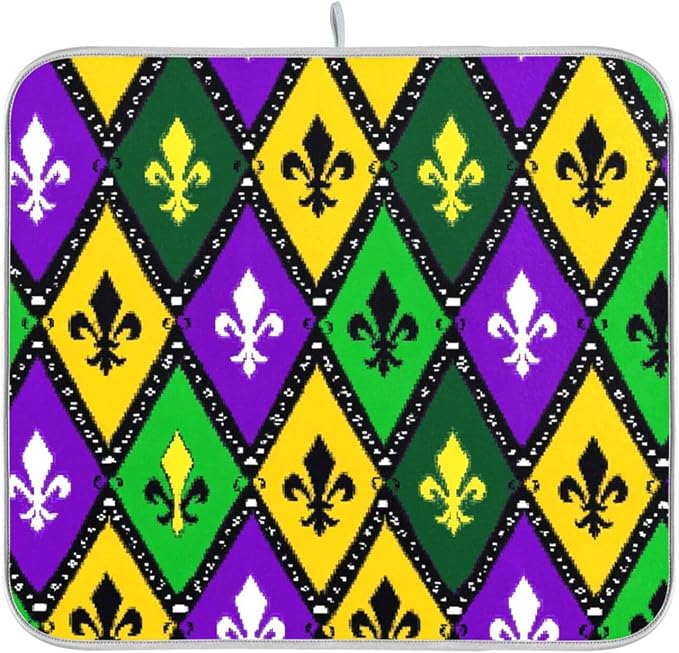 mardi gras fleur-de-lis diamond