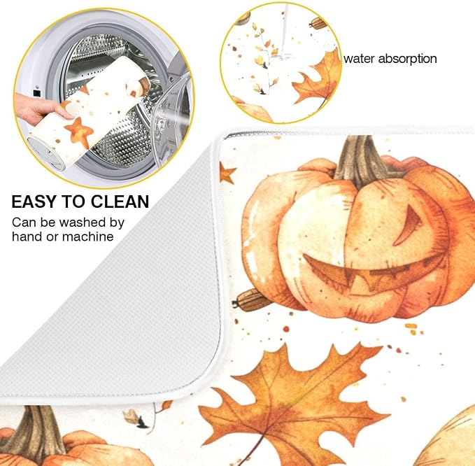 Orange Fall Gnome Leaves