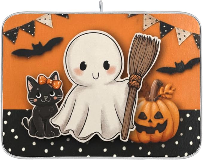 cute ghost black cat