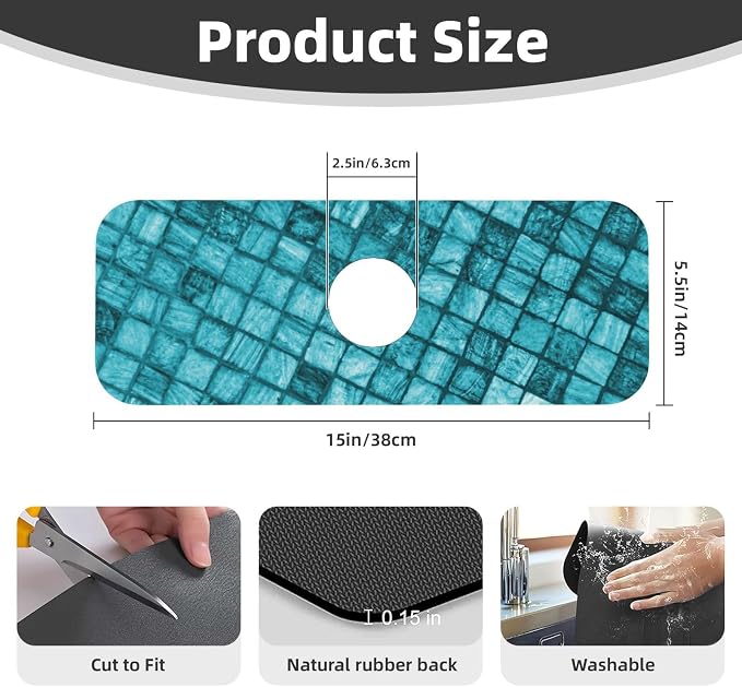 Cyan Square Marble