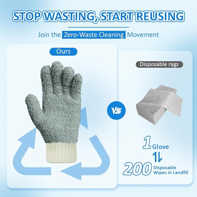 Gray Mitten + Gloves