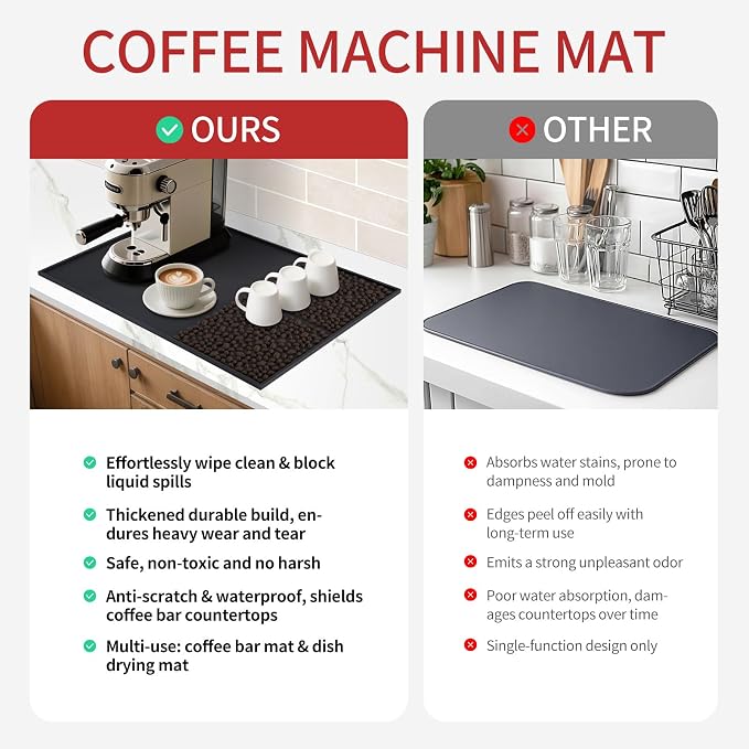 Two-color design with a flat surface and beans