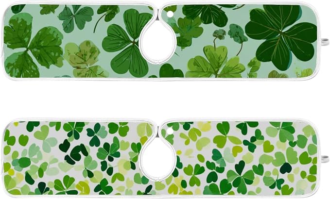 Green St Patrick Clovers