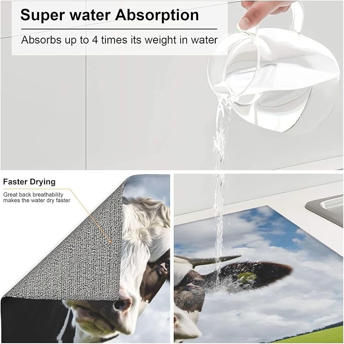 Black White Funny Cow