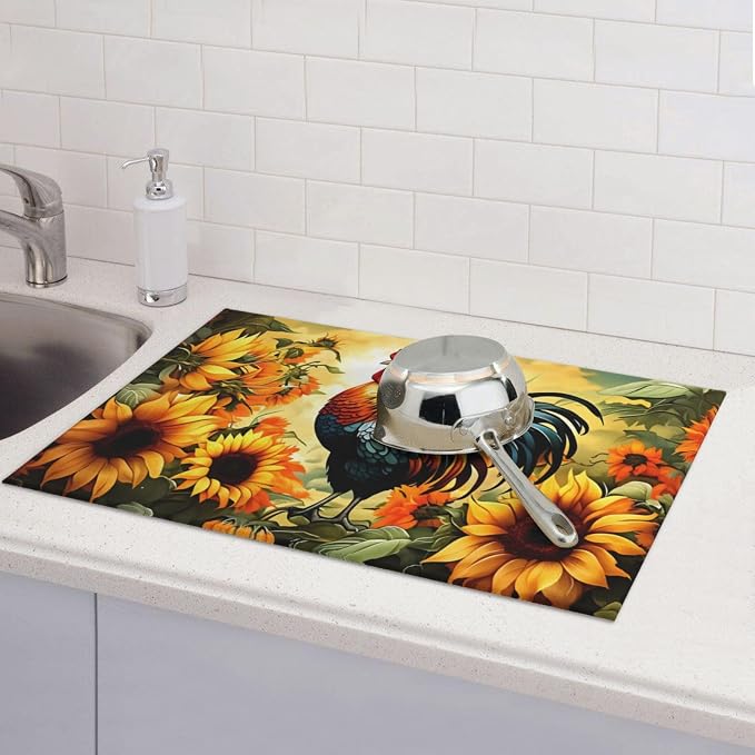 Rooster Sunflowers Garden