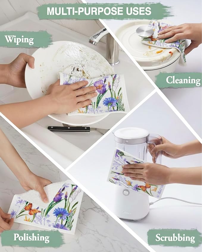14 Pcs-flowers Print