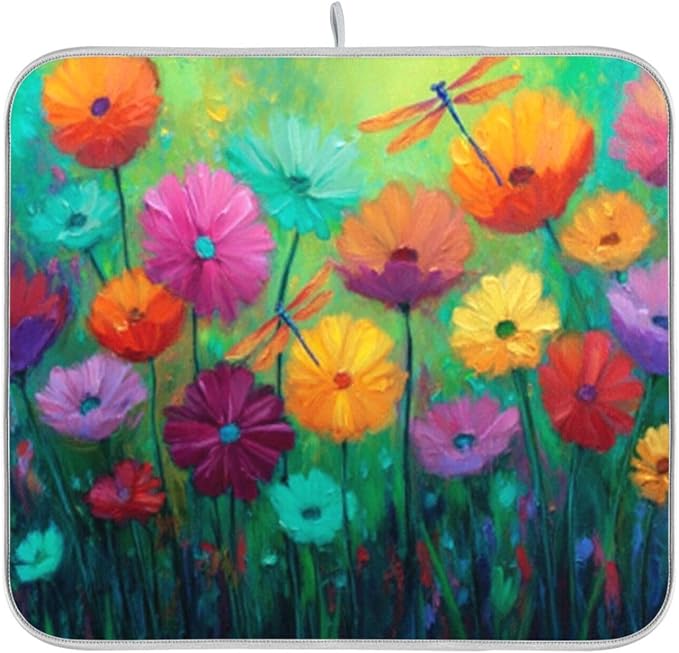 vibrant field of flowers