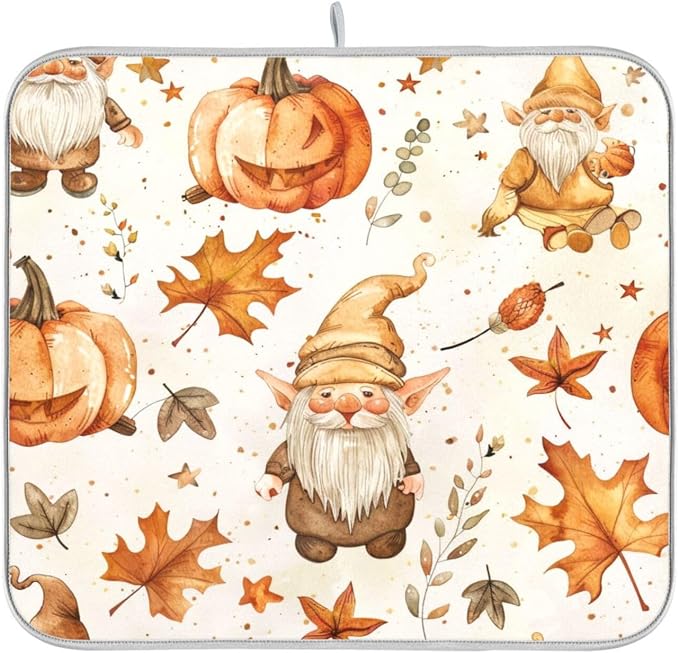 Orange Fall Gnome Leaves