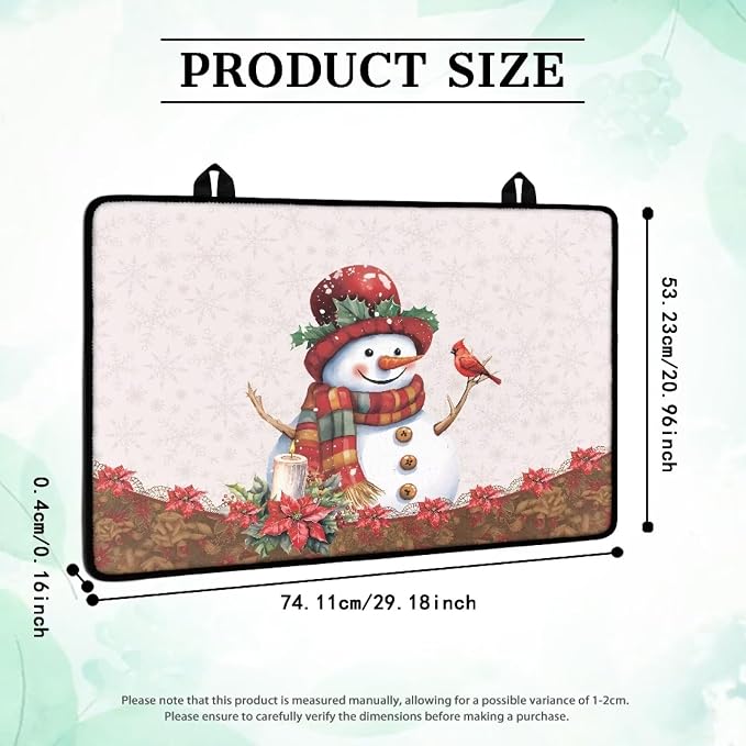 Red Flower and Snowman