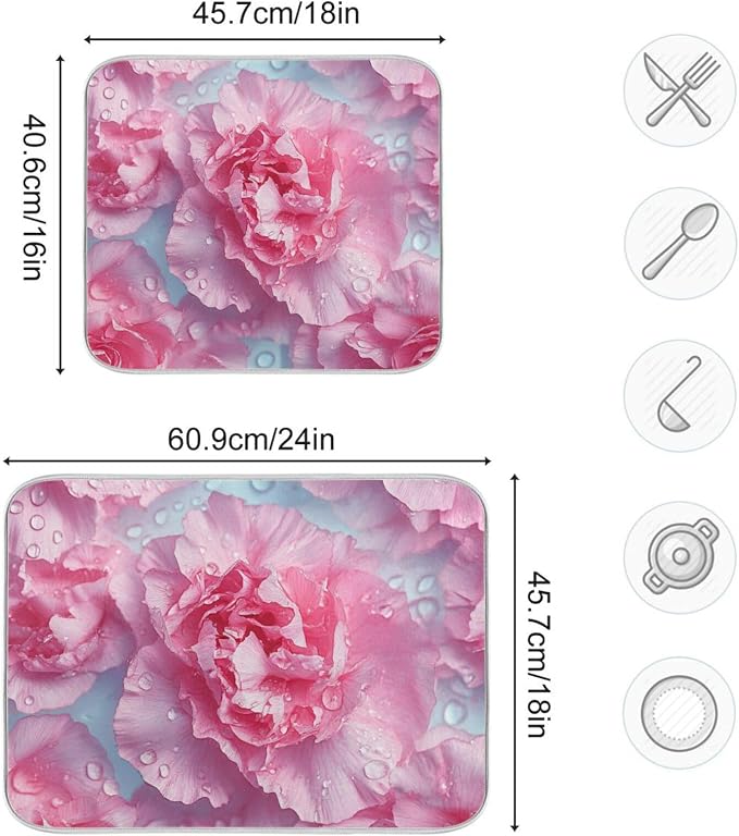 Pink Carnations Droplets