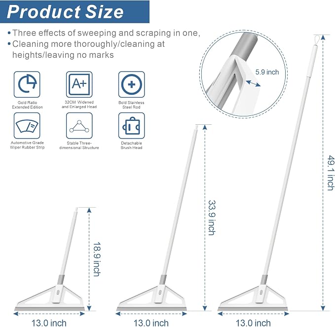 Triangle Silicone Magic Broom