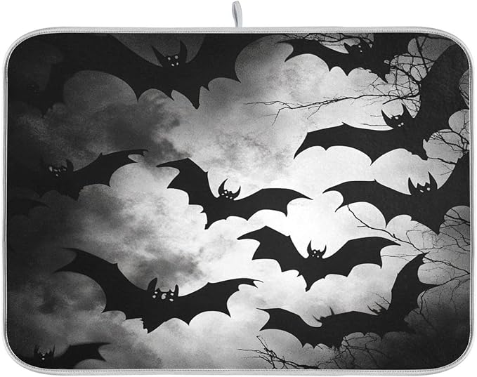 Grey Halloween Bats
