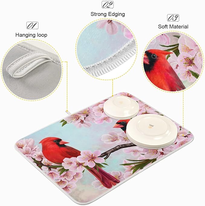 Peach Blossom Red Bird 23
