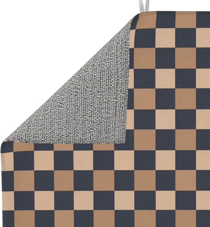 Brown Navy Checkered
