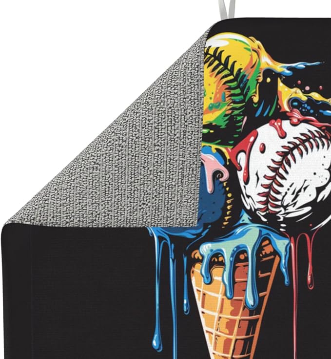 Colorful Baseball Ice Cream