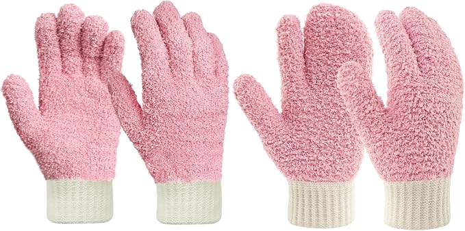 Pink Mitten + Gloves
