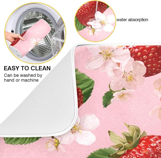 Pink Strawberries Blossoms