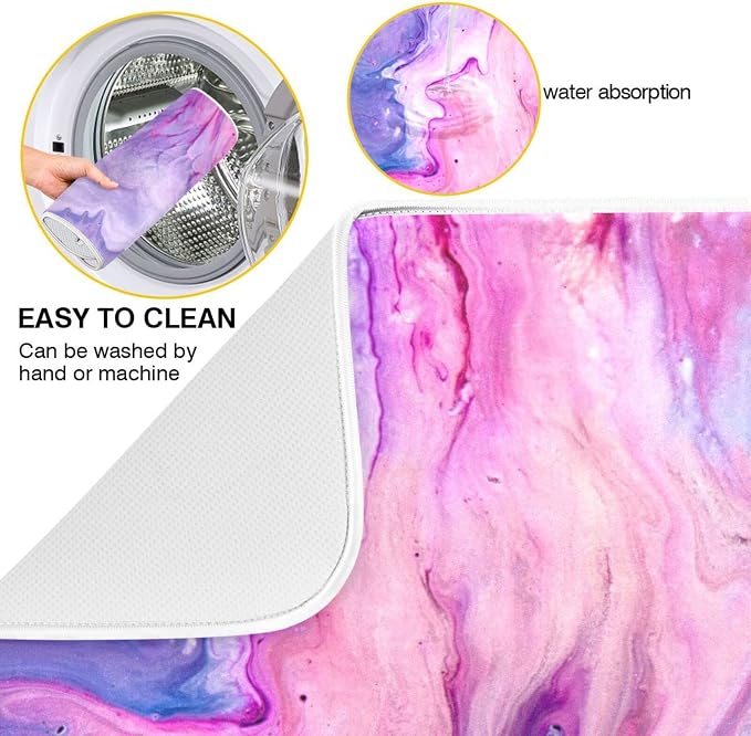Abstract Purplr Pink Marble Paint