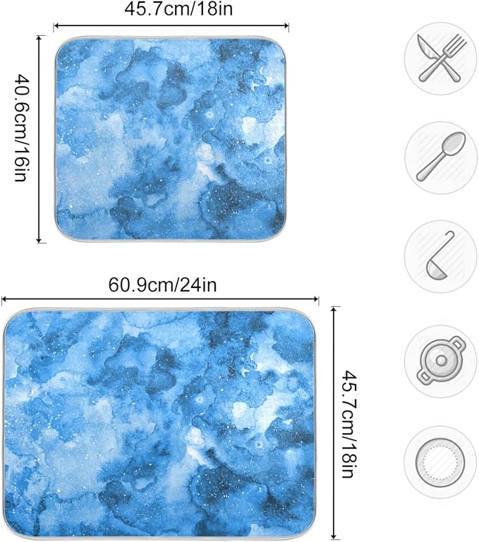 12 Blue Watercolor