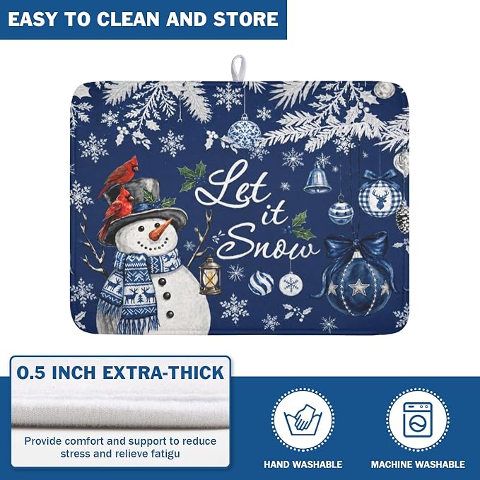 Christmas-blue snow