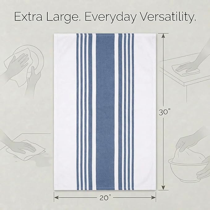 001 Indigo Blue/White