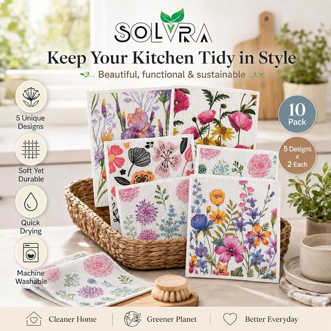 10 Pcs-flowers Print