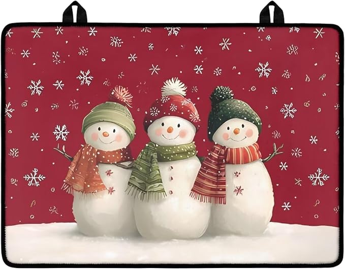 Christmas Snowmen with Snowflakes