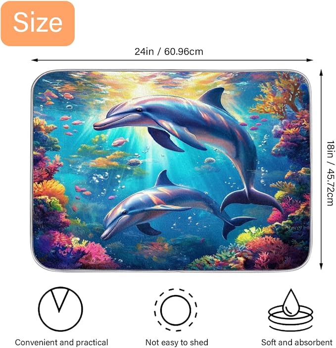 Sea Colorful Dolphin