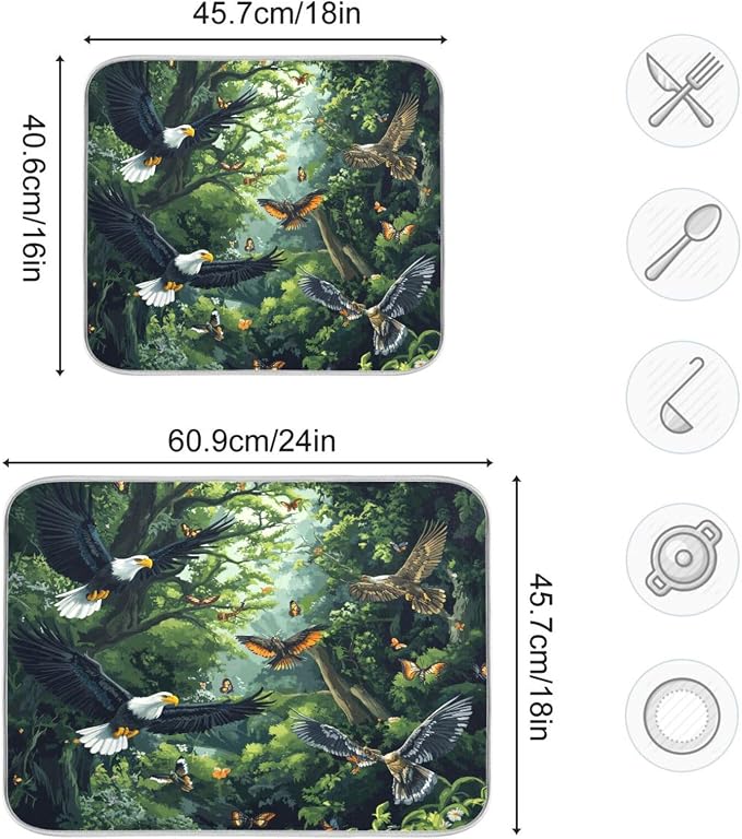Bald Eagles and Forest Butterflies Bees