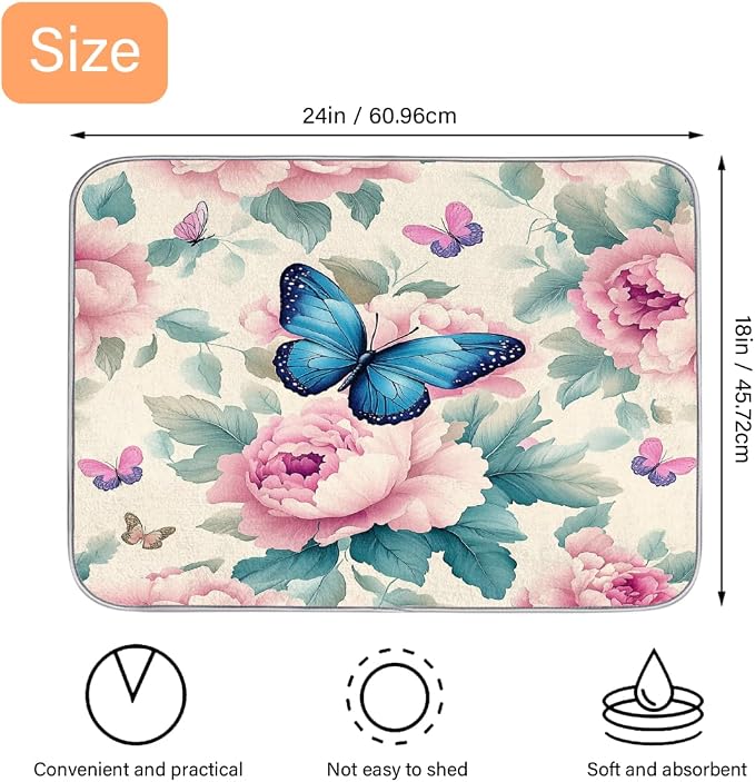 Butterfly Pink Flower Leaves