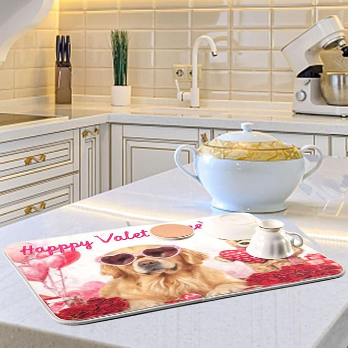 golden retriever valentine