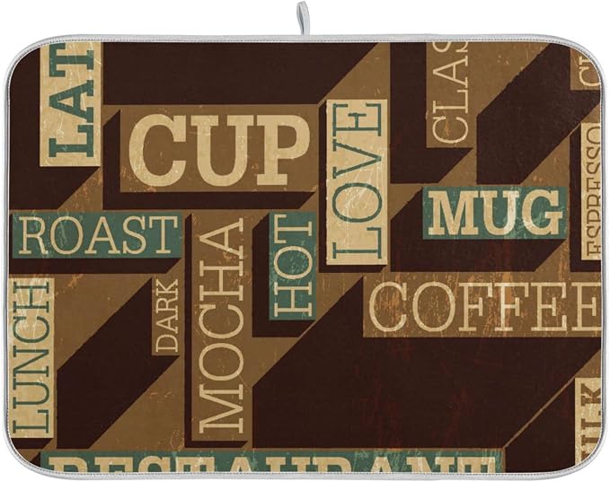 Coffee Themed Seamless Retro