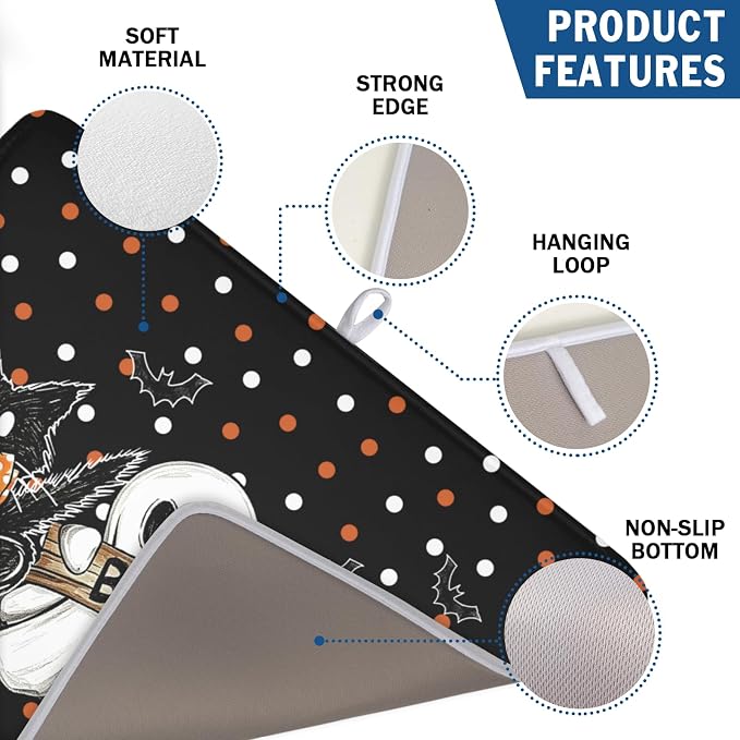 Halloween-cat polka dot