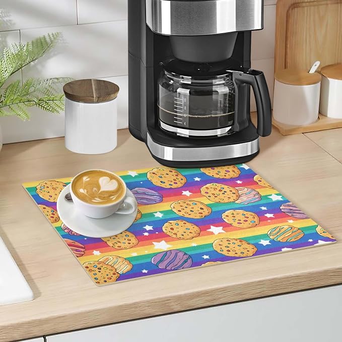 Rainbow Stripes Cookies Stars
