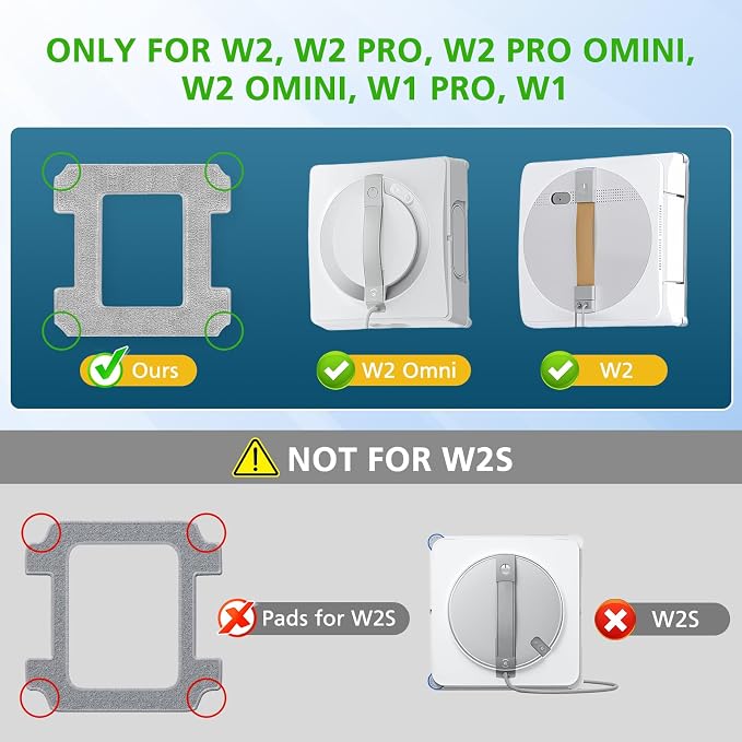 W2 Omni/W1 Pro-16pcs Mop Pads