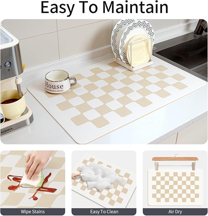 Beige Checkered