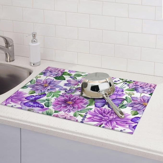 Floral Butterfly Purple Violet Flower