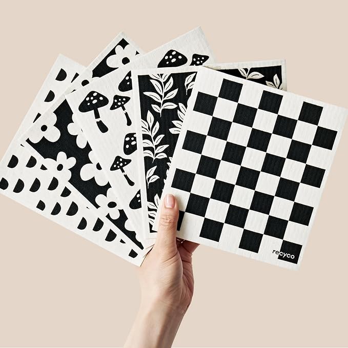 Black & White Mystic Meadows-5 Pack