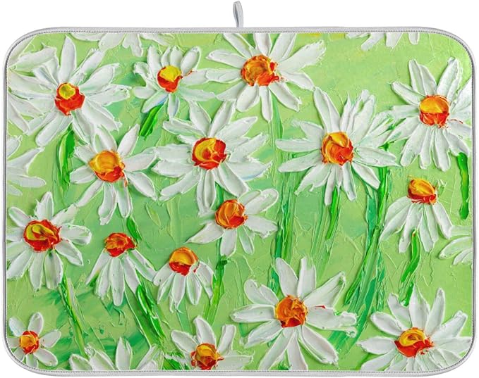 Green Sunflowers Oil Painting