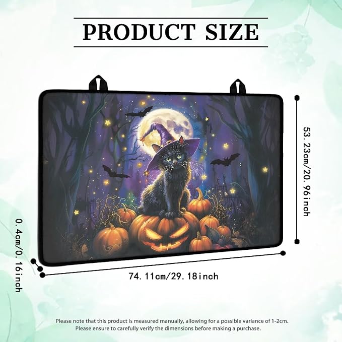 Halloween Black Cat Pumpkin Moon