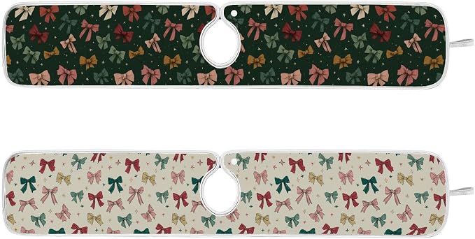 Green and Beige Bows Stars