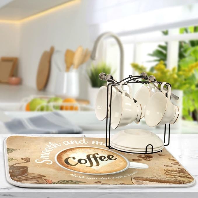 Coffee Cup Retro Brown
