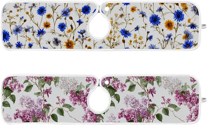 Cornflower Sunflower White Pink Lilac