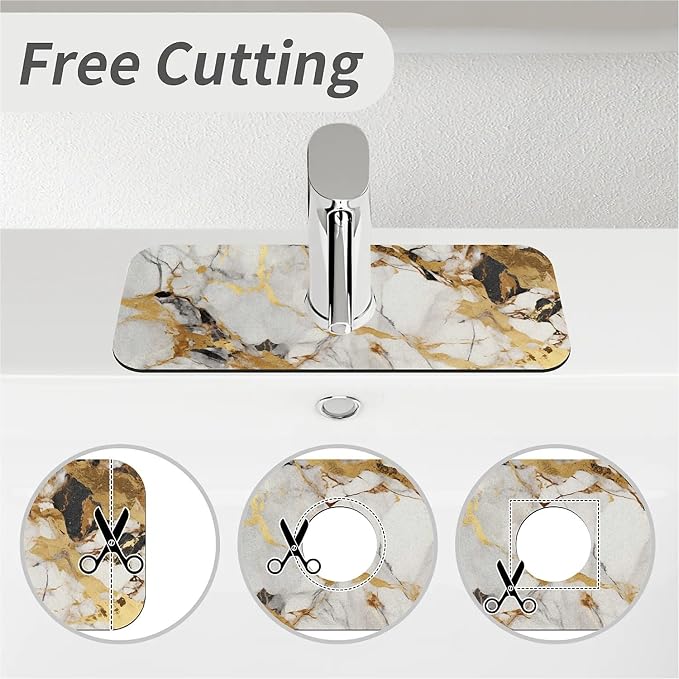 Abstract marble gold