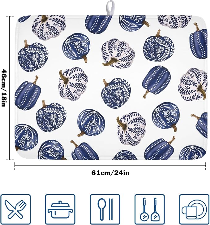blue white pumpkin