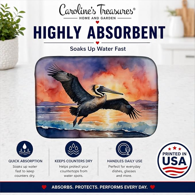 Pelican Fiery Sunset 7509
